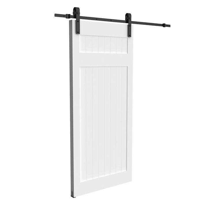 Skjutdörrsbeslag Retro Svart 2 m